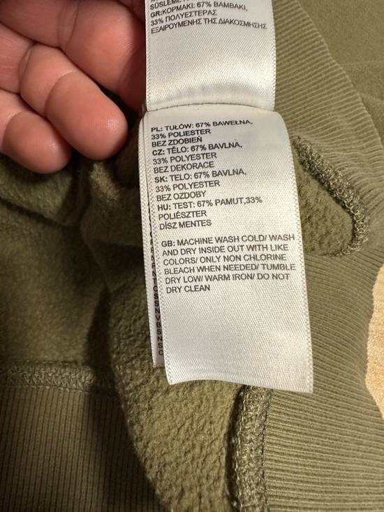 The North Face Men’s Olive Green Bear Logo Pullover Hoodie - Picture 10 of 10